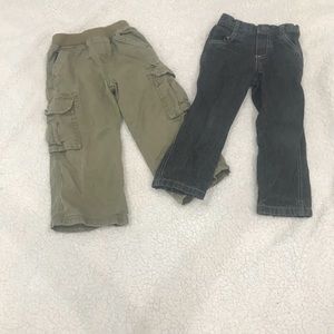 Boys size 3t 2pcs pant bundle.
